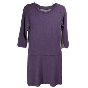 Toad&Co Dress Women's XS Purple Plum Nixi Athletic Hiking Outdoor 3/4 sleeve